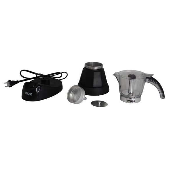 Open Box - IMUSA - Aluminium Espresso Maker Black Black - Picture 4 of 6